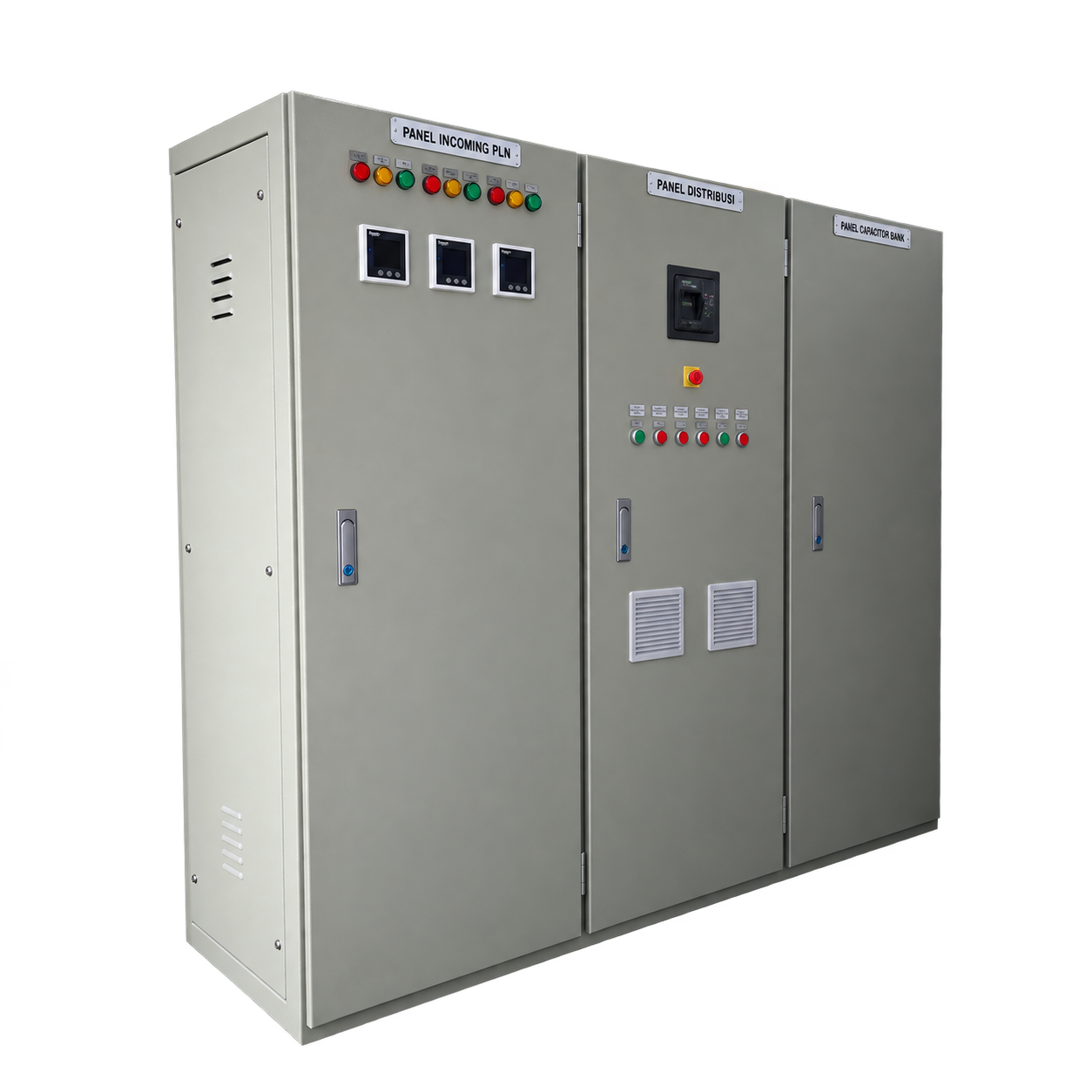 Box Panel Listrik 3 Pintu Powder Coating