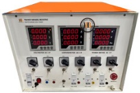 Variabel Resistive Load 1000W (Sumber Daya 380V 3 Phase, V Meter, A Meter, Hz Meter, Selector Switch,  Emergency Switch, Etc.)