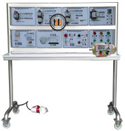 Trainer Kontrol Motor Elektrik 3 Fase (Motor Control) With Motor Stand Model 2