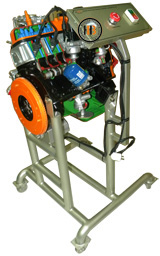 Gasoline Engine Stand Model 4 Cylinder Complete Ignition Live