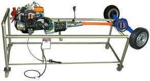 Gasoline Engine Stand Model 4 Cylinder Transmisi Power Train Live